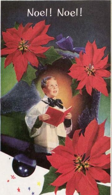 A beautiful image of 1950s Christmas themes for a Very Vintage December.