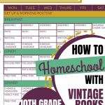 How We Homeschool Using Vintage Books: 10th Grade 2020-2021