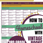 How We Homeschool Using Vintage Books: 3rd Grade 2020-2021