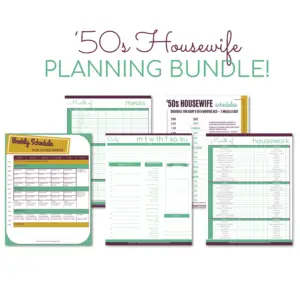 One-Time Offer: The 50s Housewife Printable Planning Bundle