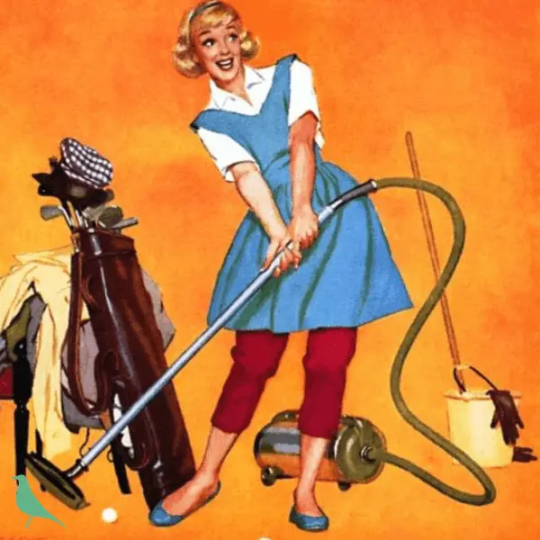 Even a new housewife needed to do a 1950s fall cleaning routine!