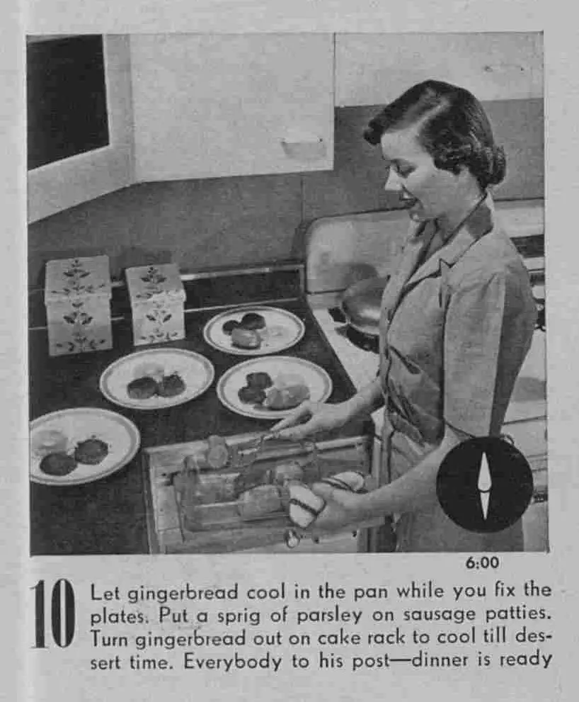 How to Get Dinner On The Table in 30 minutes like a 1950s housewife --  step 10