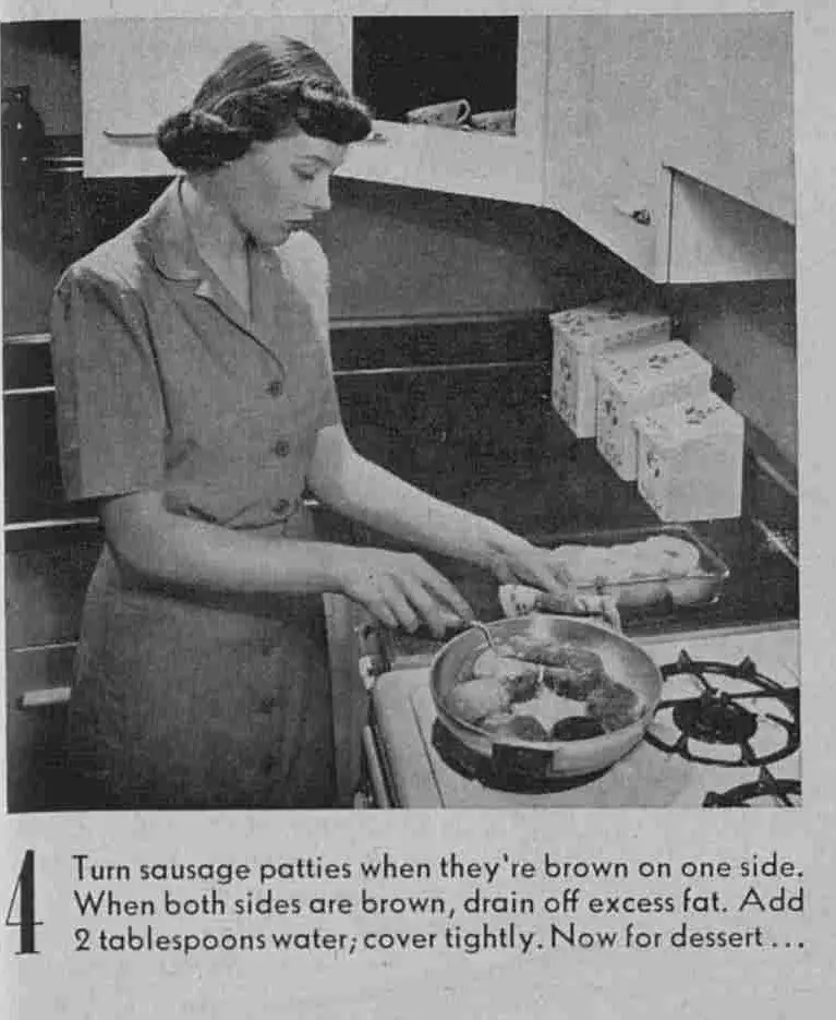 How to Get Dinner On The Table in 30 minutes like a 1950s housewife --  step 4